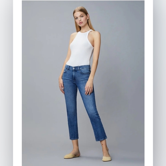 DL1961 Denim - DL1961 Mara Instasculpt Mid Rise Straight Jeans in Blue Bird Size 29 New!